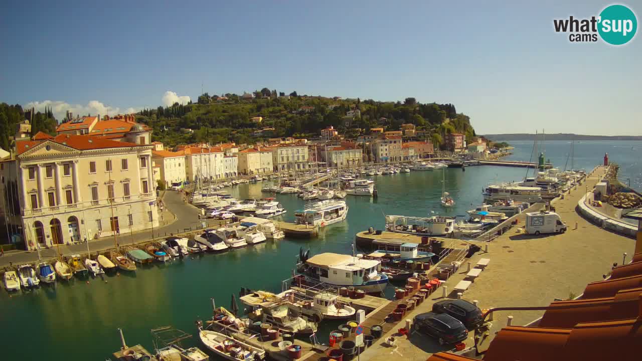 Cámara web en vivo desde Piran “Mandrač” – Increíble vista en vivo desde Villa Piranesi