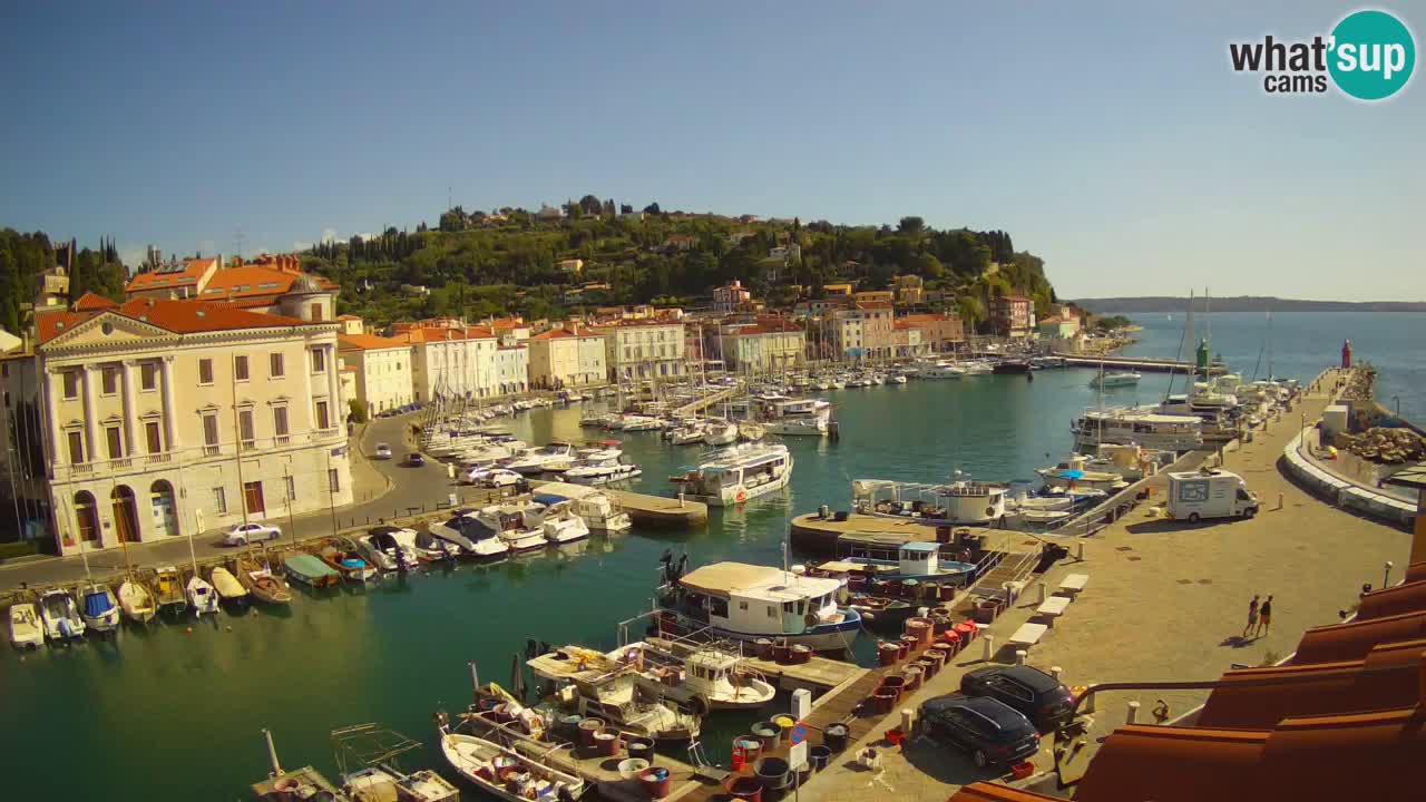 Live-Webcam aus Piran “Mandrač” – Erstaunliche Live-Ansicht von Villa Piranesi
