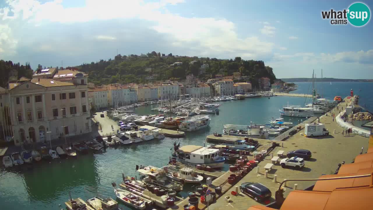 Live-Webcam aus Piran “Mandrač” – Erstaunliche Live-Ansicht von Villa Piranesi