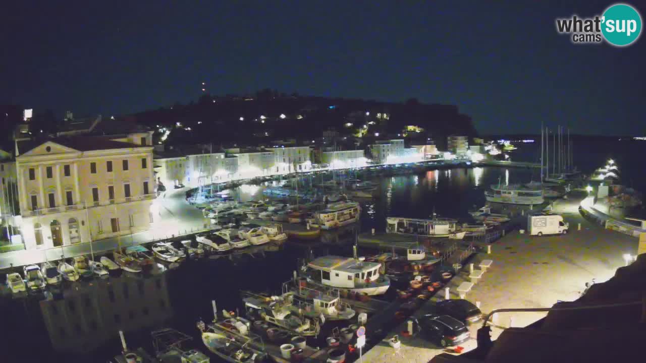 Webcam en direct de Piran “Mandrač” – Incroyable vue en direct de la Villa Piranesi