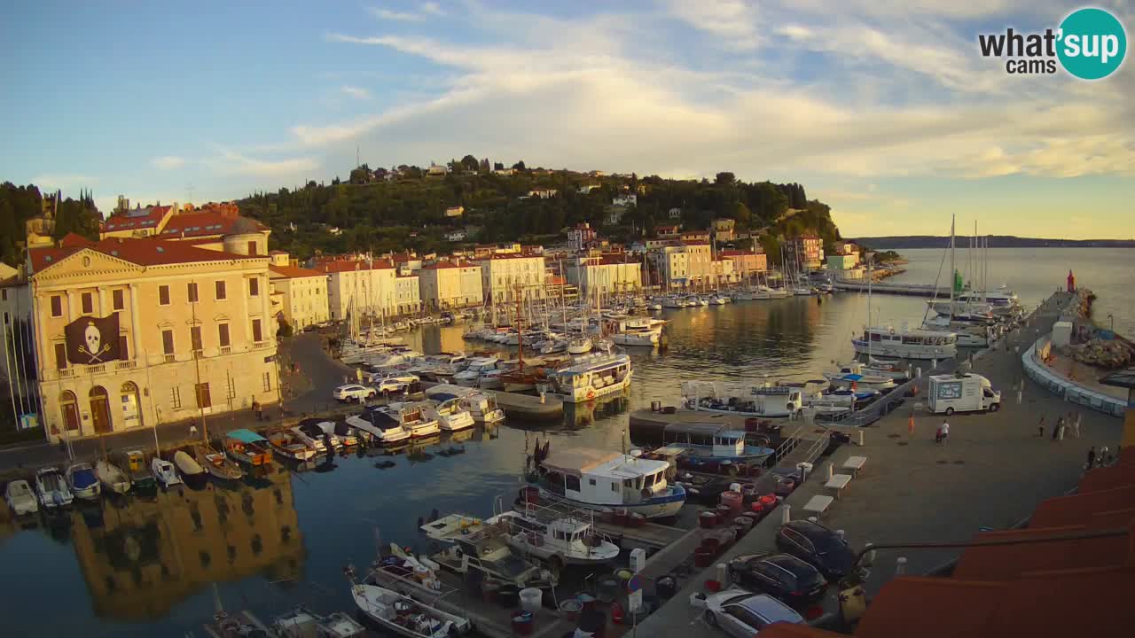 Live webcam from Piran “Mandrač” – Amazing live view from Villa Piranesi