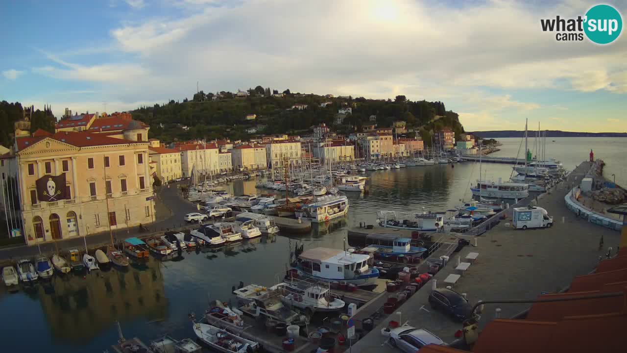 Live webcam da Pirano “Mandrač” – Splendida vista live da Villa Piranesi