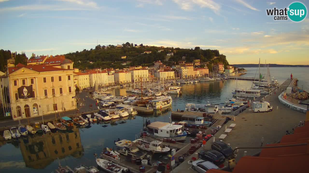 Live webcam from Piran “Mandrač” – Amazing live view from Villa Piranesi