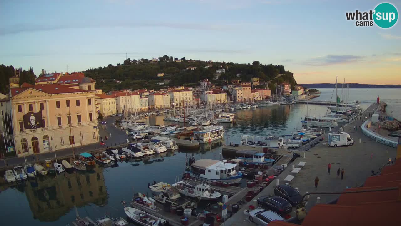 Live webcam da Pirano “Mandrač” – Splendida vista live da Villa Piranesi