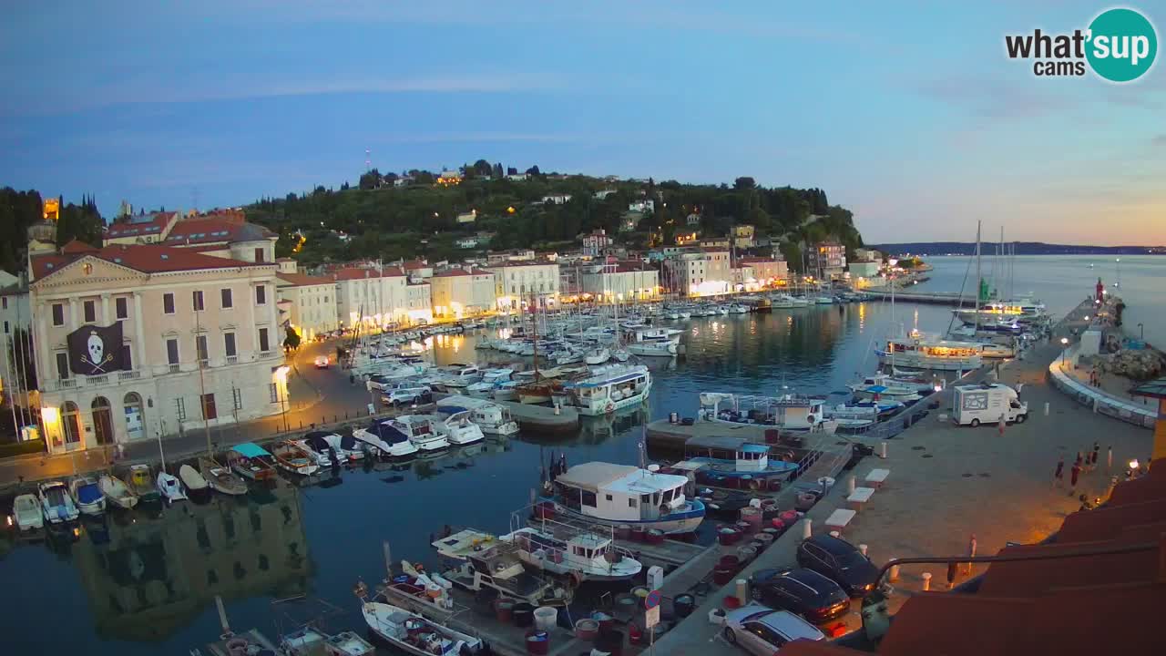 Live webcam from Piran “Mandrač” – Amazing live view from Villa Piranesi