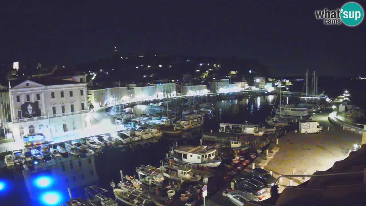 Webcam en direct de Piran “Mandrač” – Incroyable vue en direct de la Villa Piranesi