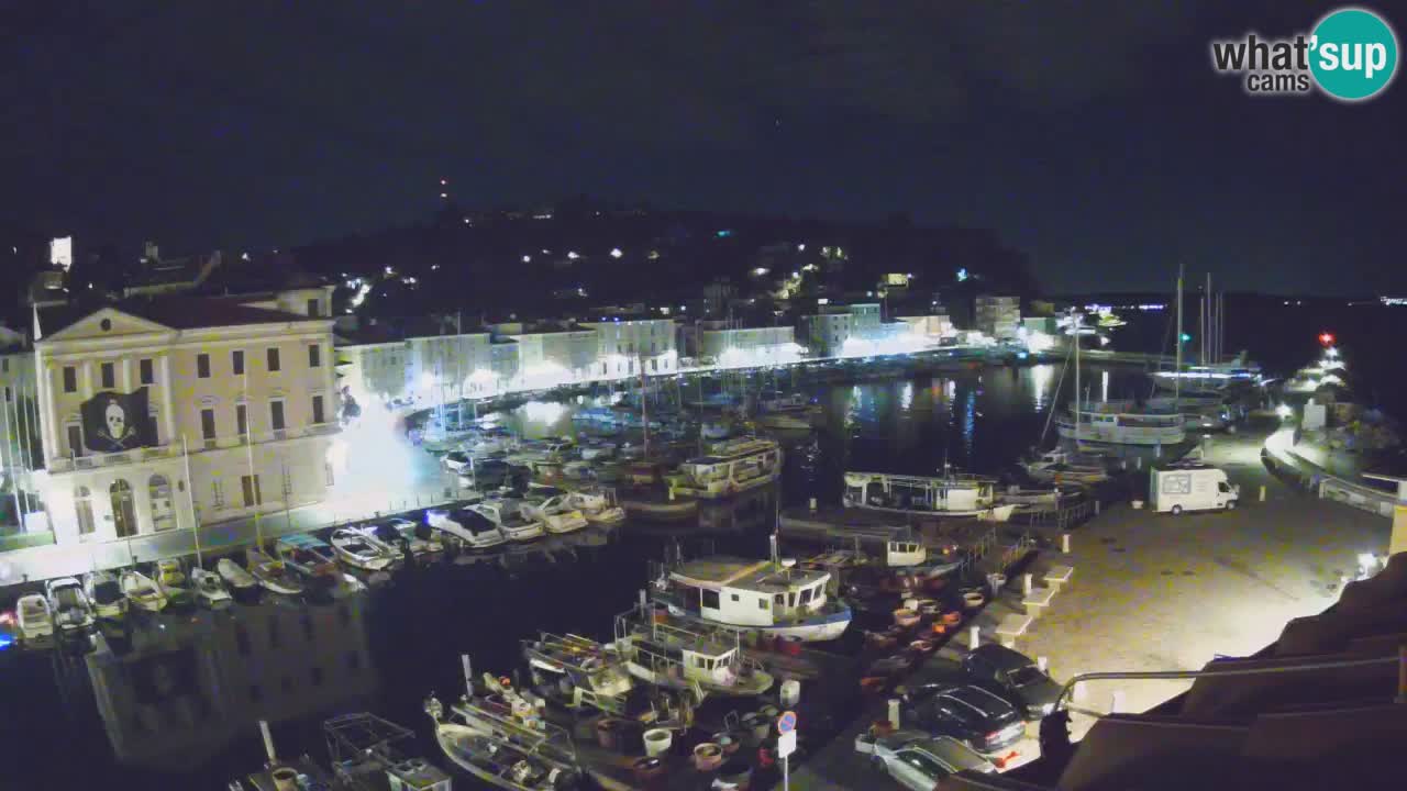 Webcam en direct de Piran “Mandrač” – Incroyable vue en direct de la Villa Piranesi