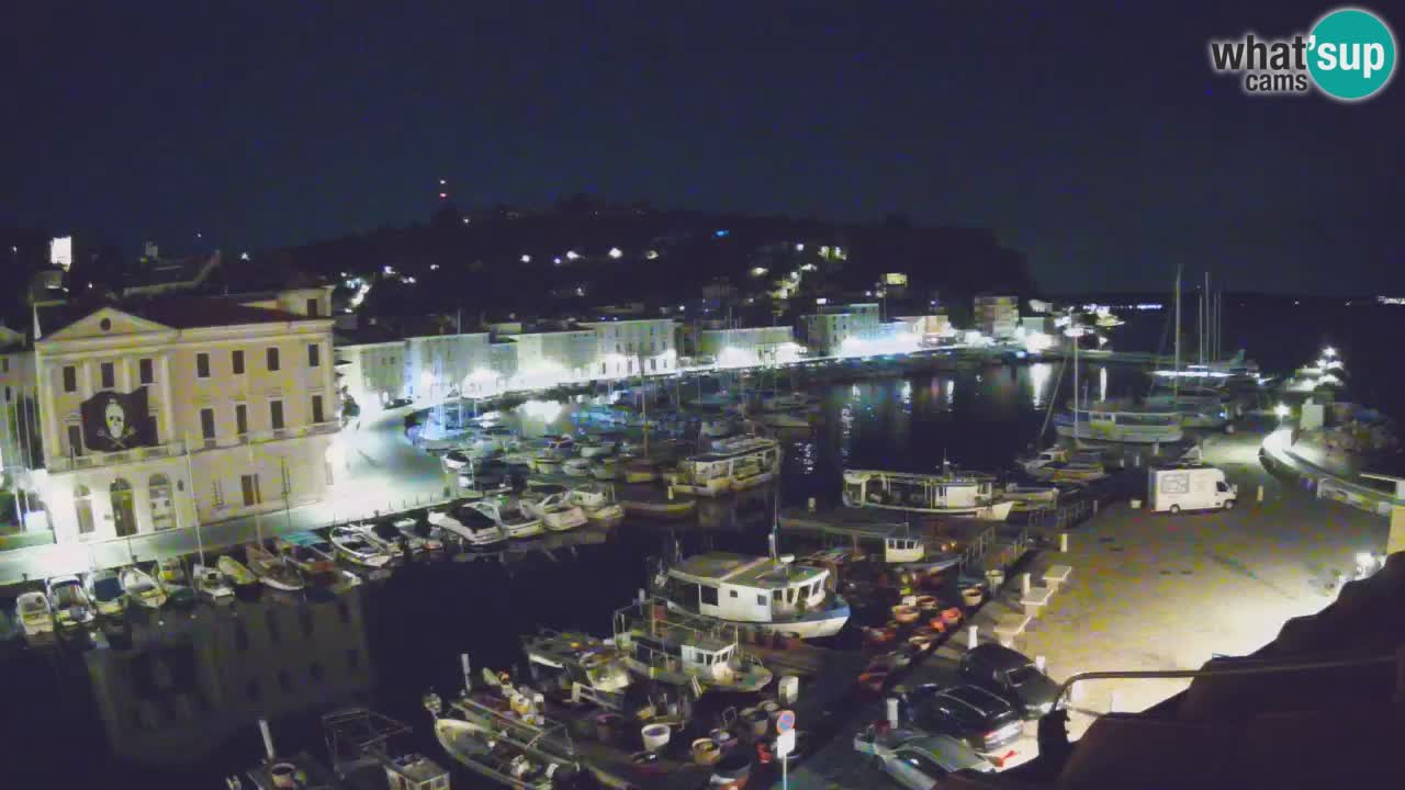 Webcam en direct de Piran “Mandrač” – Incroyable vue en direct de la Villa Piranesi