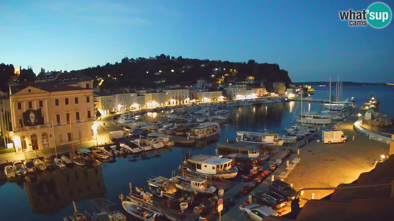 Live webcam da Pirano “Mandrač” – Splendida vista live da Villa Piranesi