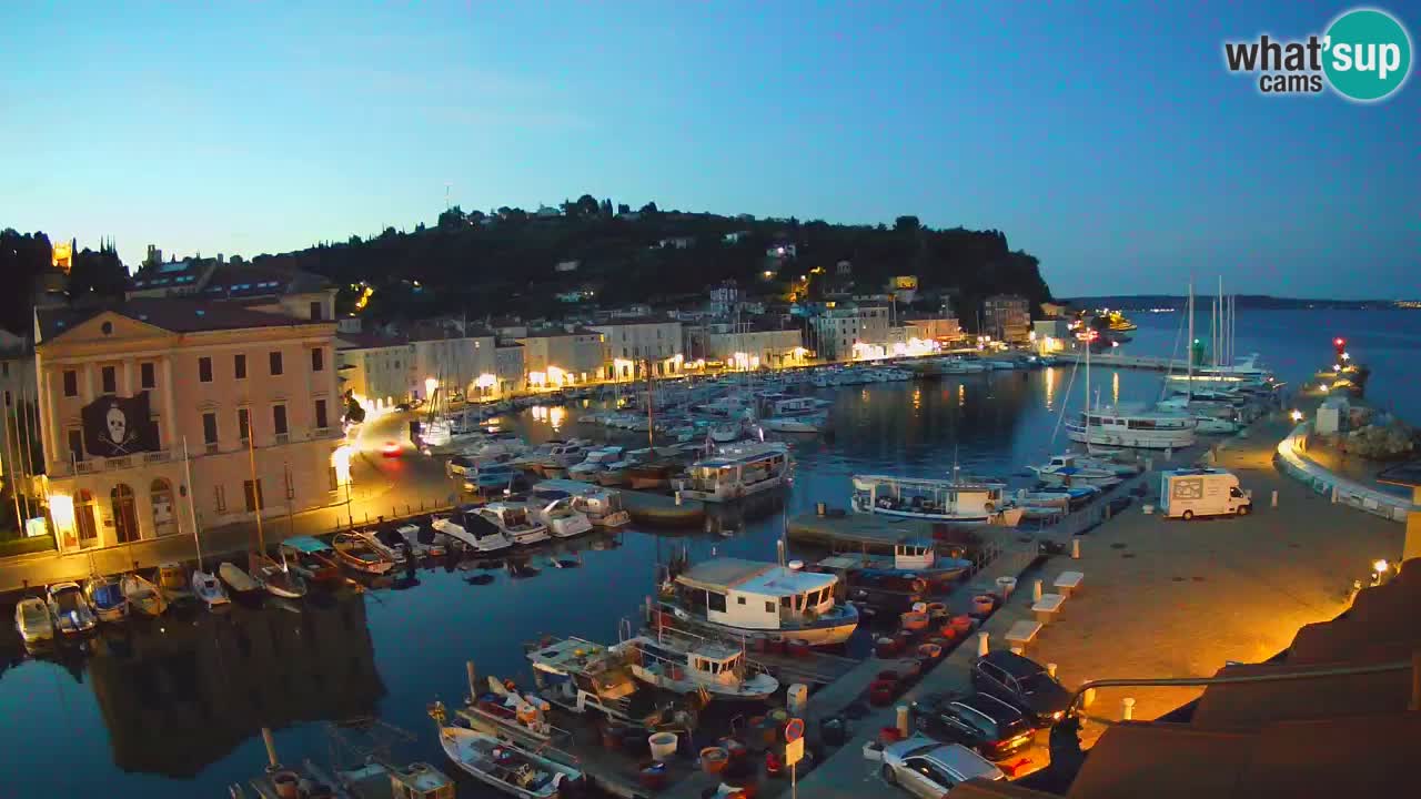 Live-Webcam aus Piran “Mandrač” – Erstaunliche Live-Ansicht von Villa Piranesi
