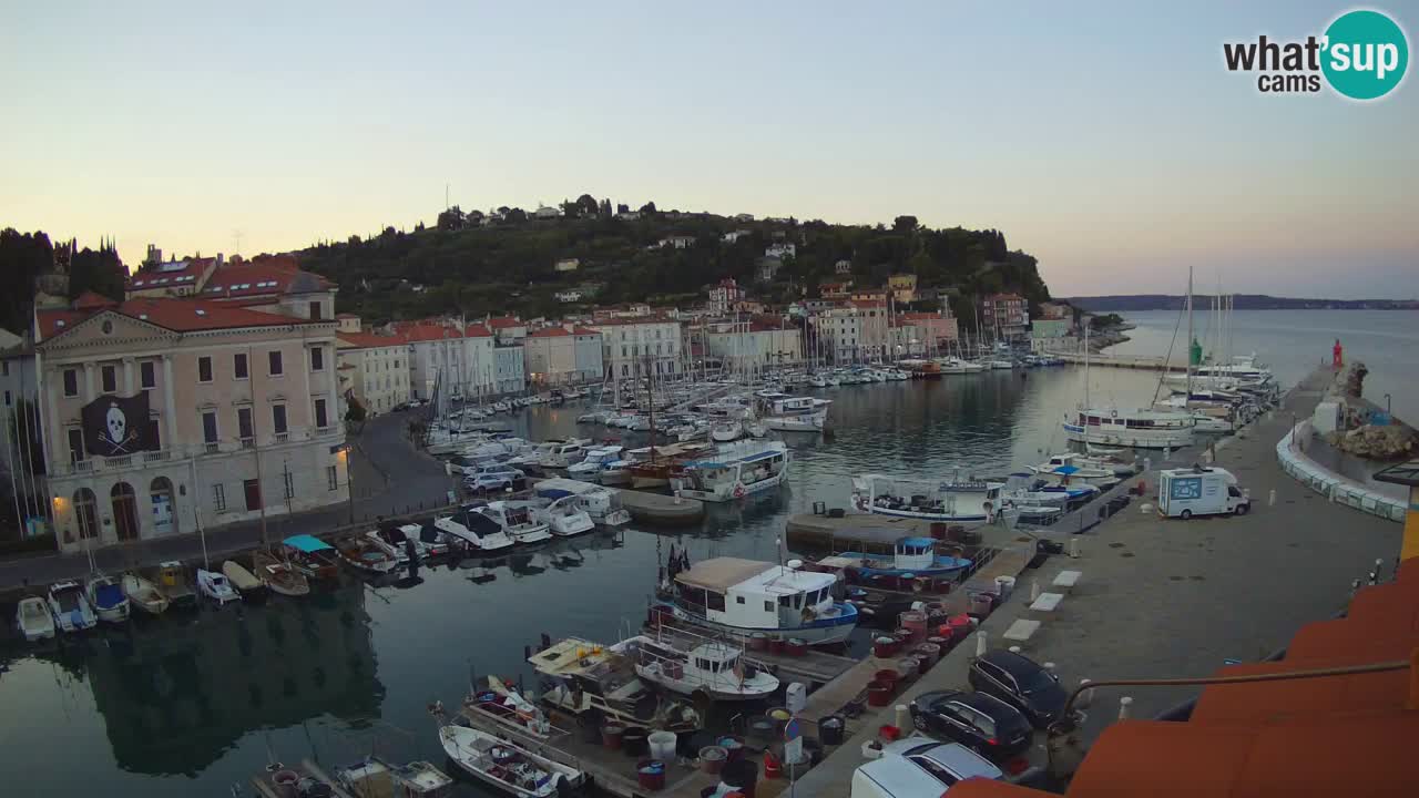 Live webcam da Pirano “Mandrač” – Splendida vista live da Villa Piranesi