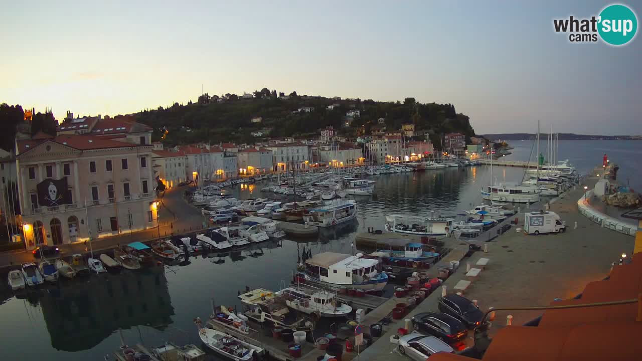 Live webcam da Pirano “Mandrač” – Splendida vista live da Villa Piranesi