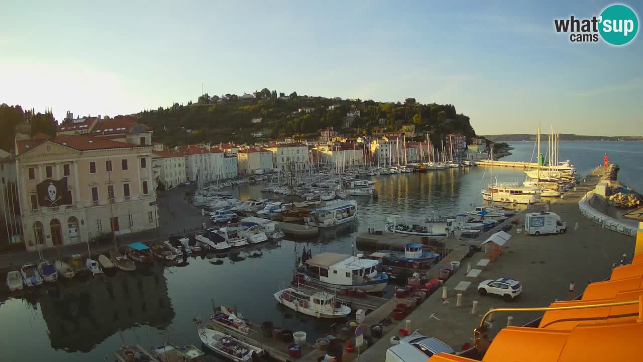 Live webcam da Pirano “Mandrač” – Splendida vista live da Villa Piranesi