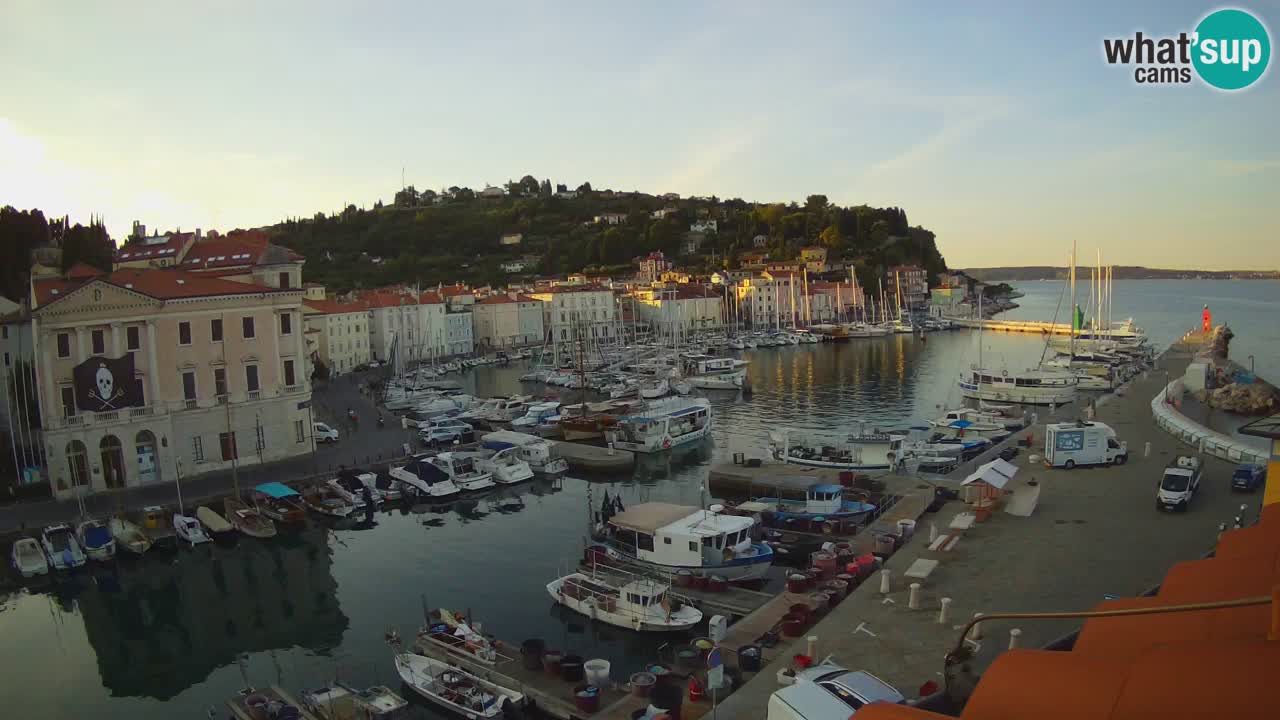 Live webcam da Pirano “Mandrač” – Splendida vista live da Villa Piranesi