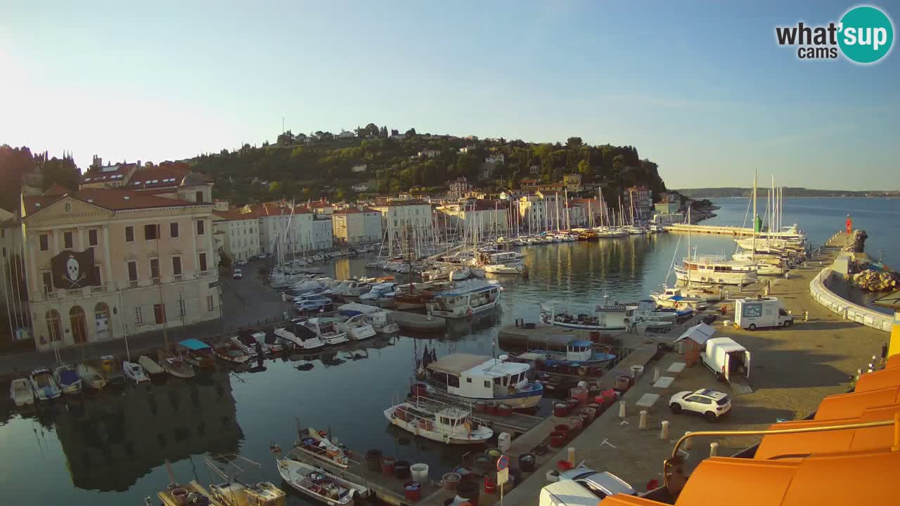 Live webcam da Pirano “Mandrač” – Splendida vista live da Villa Piranesi