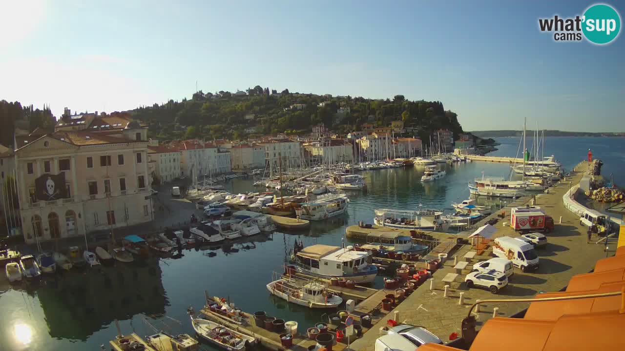 Live-Webcam aus Piran “Mandrač” – Erstaunliche Live-Ansicht von Villa Piranesi
