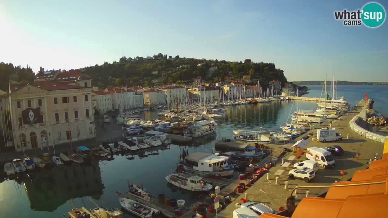 Live webcam from Piran “Mandrač” – Amazing live view from Villa Piranesi