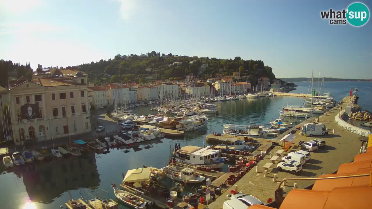 Live webcam da Pirano “Mandrač” – Splendida vista live da Villa Piranesi