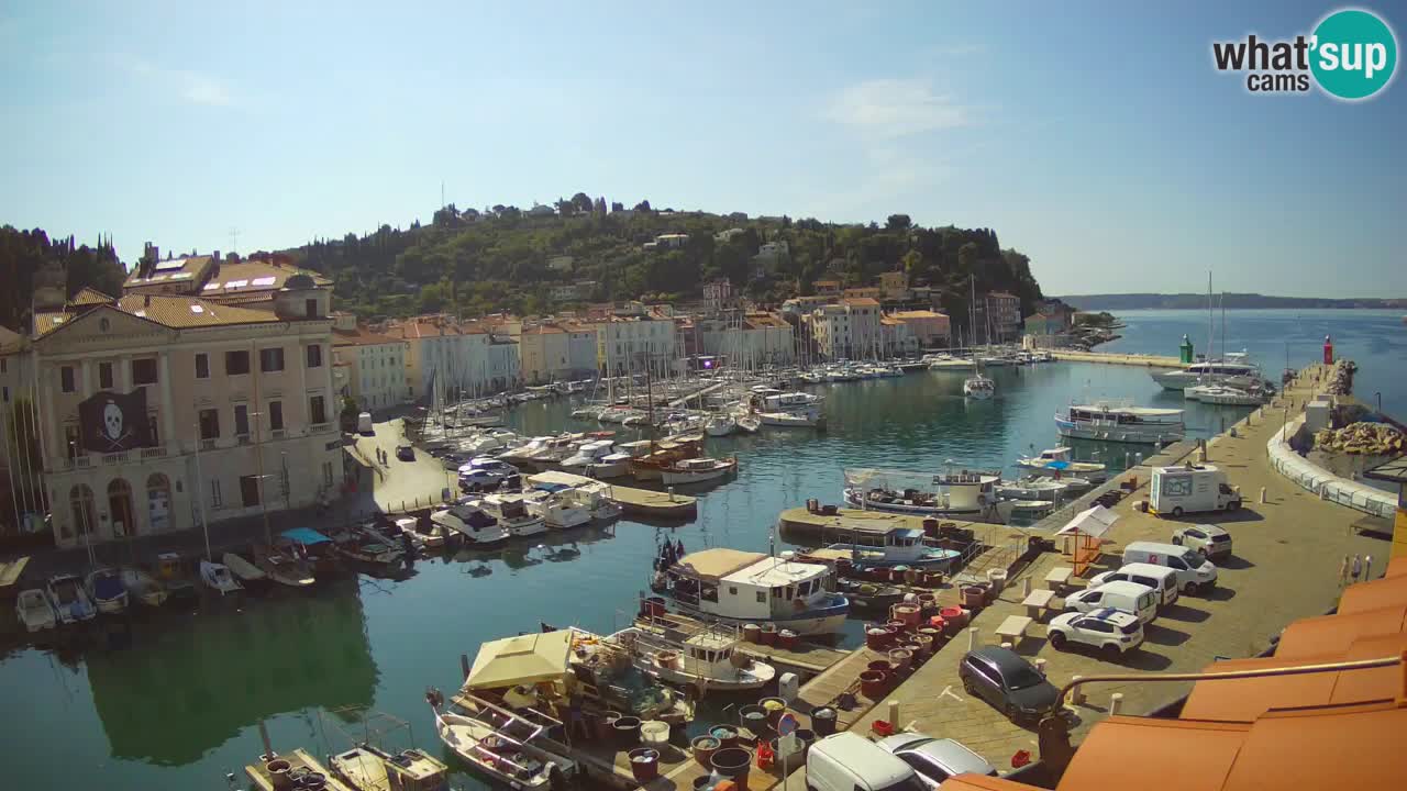 Live-Webcam aus Piran “Mandrač” – Erstaunliche Live-Ansicht von Villa Piranesi