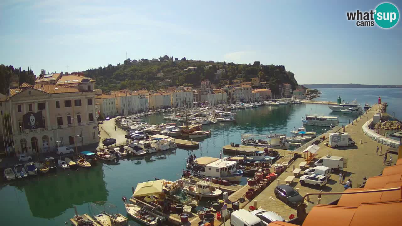Live-Webcam aus Piran “Mandrač” – Erstaunliche Live-Ansicht von Villa Piranesi