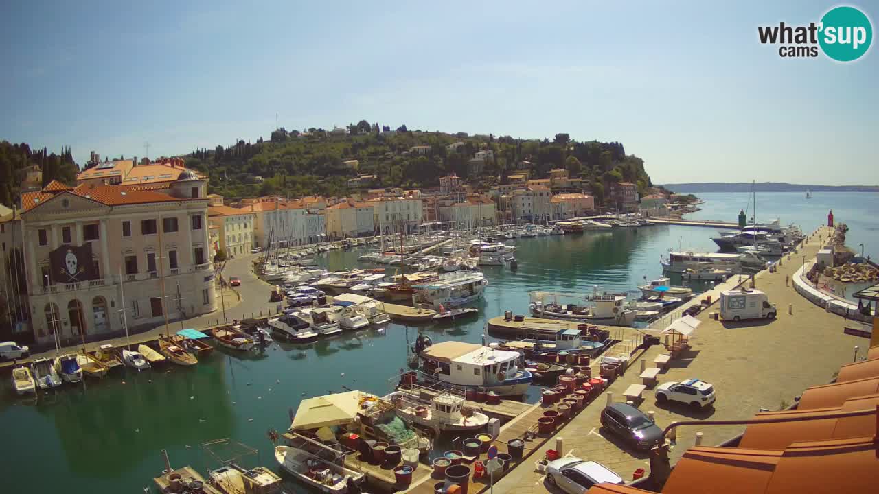 Live webcam from Piran “Mandrač” – Amazing live view from Villa Piranesi