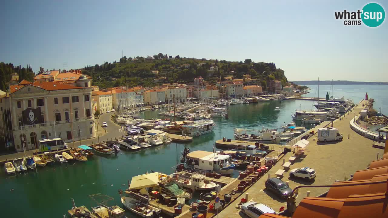 Live webcam from Piran “Mandrač” – Amazing live view from Villa Piranesi