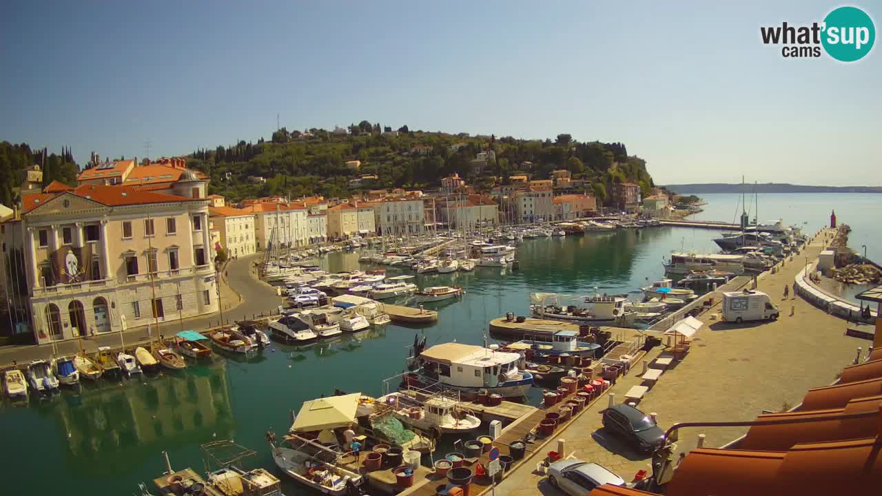 Live webcam from Piran “Mandrač” – Amazing live view from Villa Piranesi