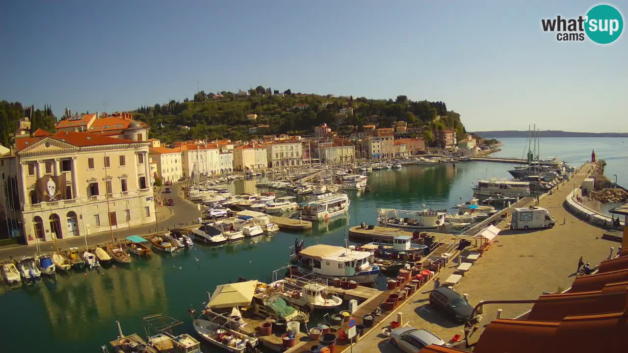 Cámara web en vivo desde Piran “Mandrač” – Increíble vista en vivo desde Villa Piranesi