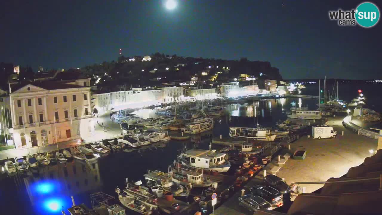 Live webcam da Pirano “Mandrač” – Splendida vista live da Villa Piranesi
