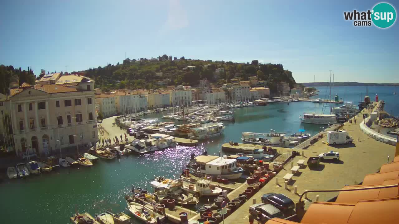 Live webcam from Piran “Mandrač” – Amazing live view from Villa Piranesi