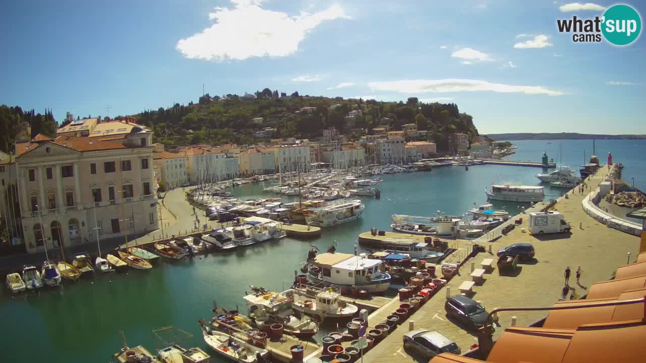 Live webcam from Piran “Mandrač” – Amazing live view from Villa Piranesi