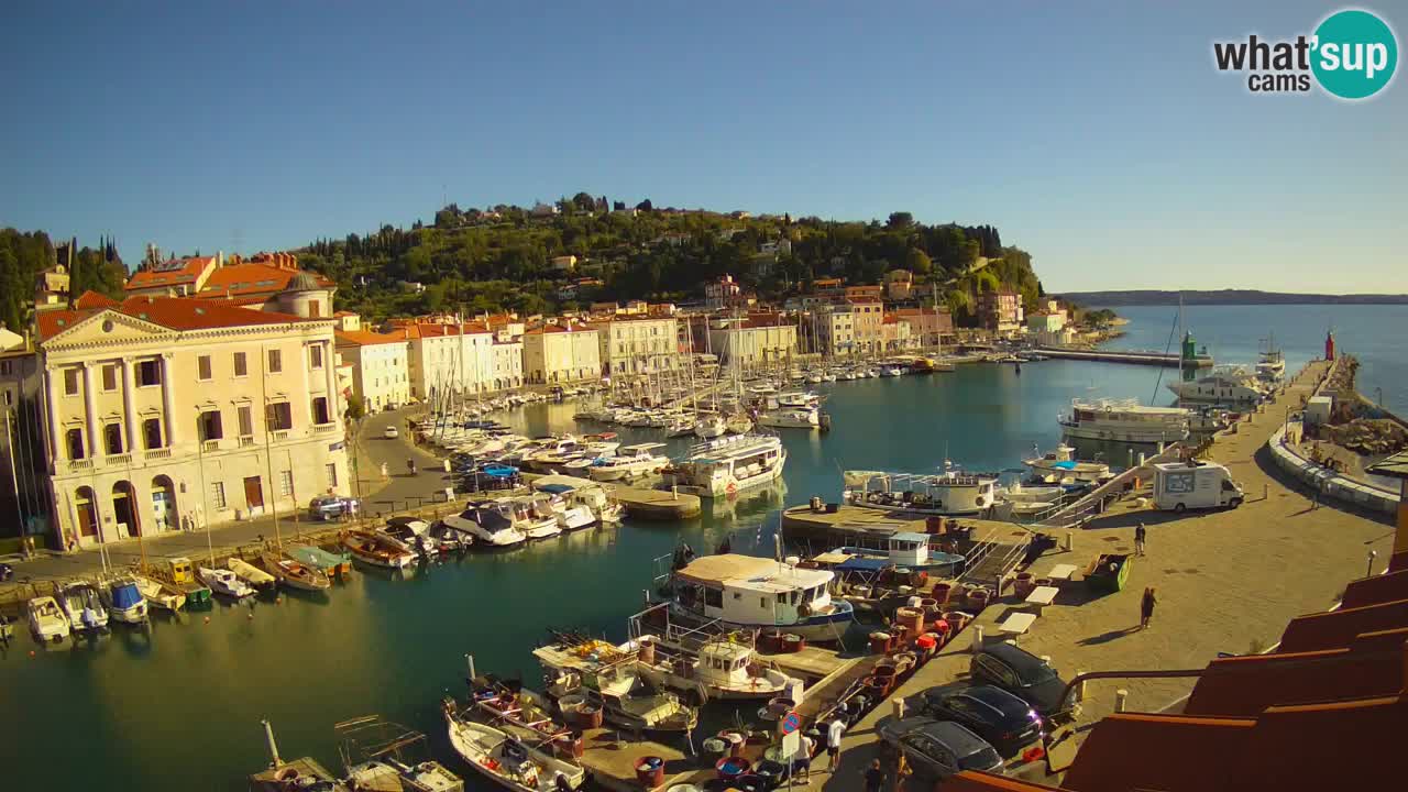 Live webcam da Pirano “Mandrač” – Splendida vista live da Villa Piranesi