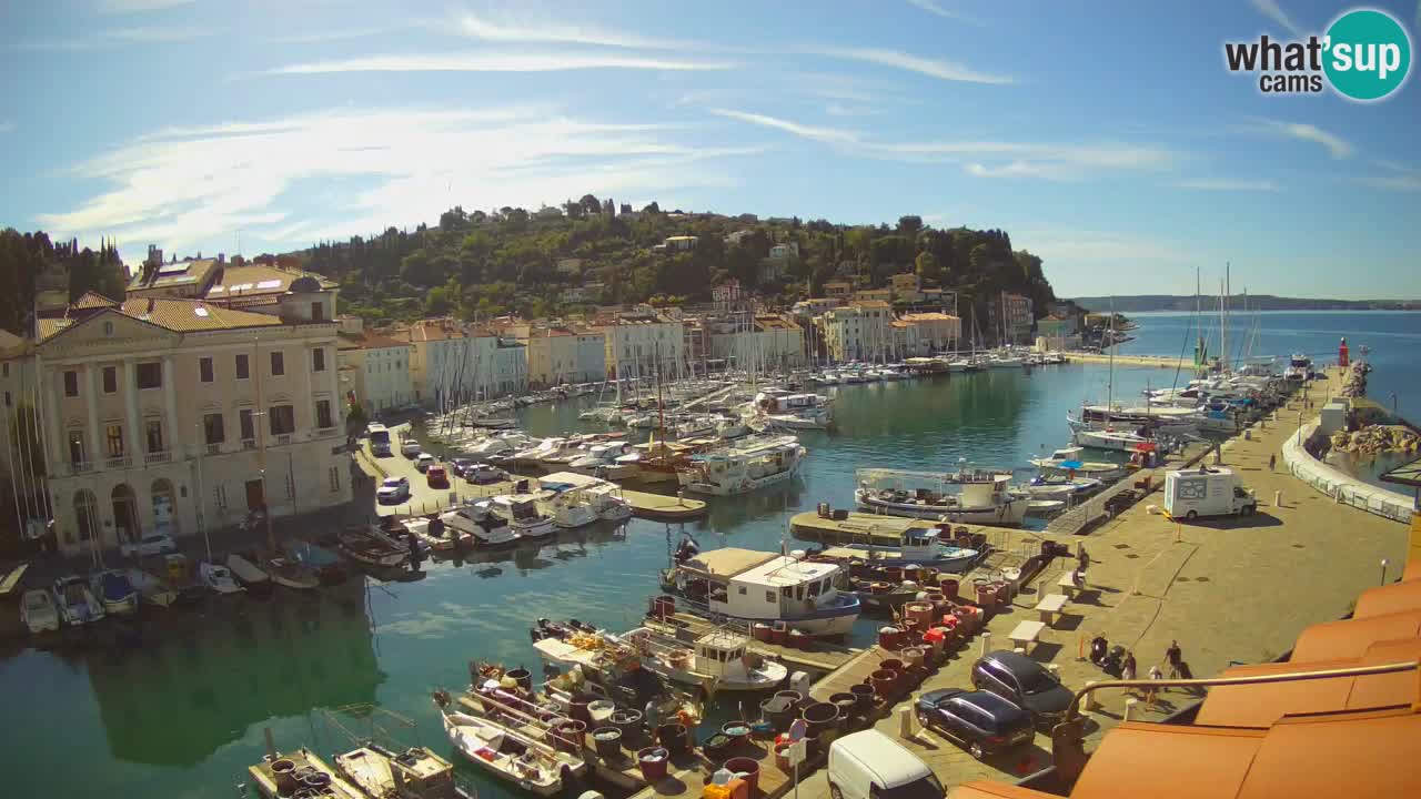 Live webcam from Piran “Mandrač” – Amazing live view from Villa Piranesi