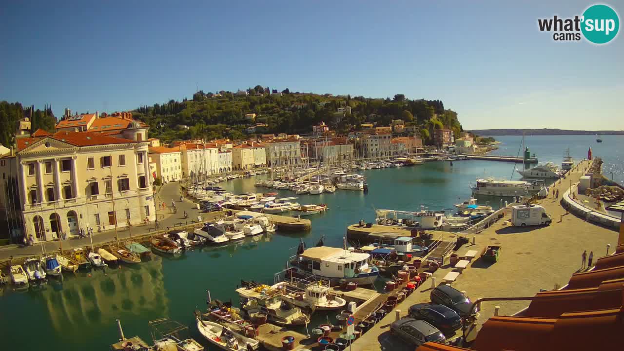 Live webcam from Piran “Mandrač” – Amazing live view from Villa Piranesi