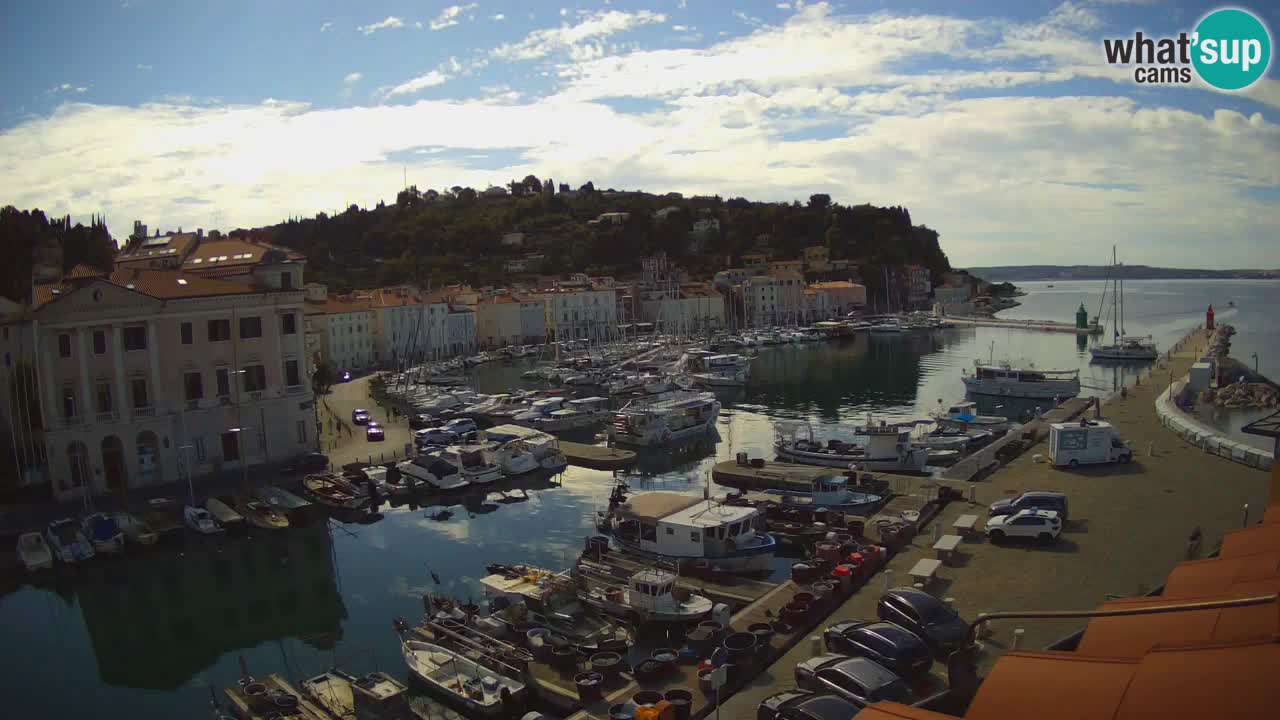 Live webcam da Pirano “Mandrač” – Splendida vista live da Villa Piranesi