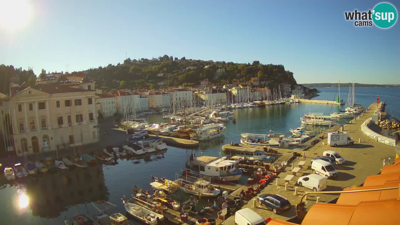 Live webcam from Piran “Mandrač” – Amazing live view from Villa Piranesi