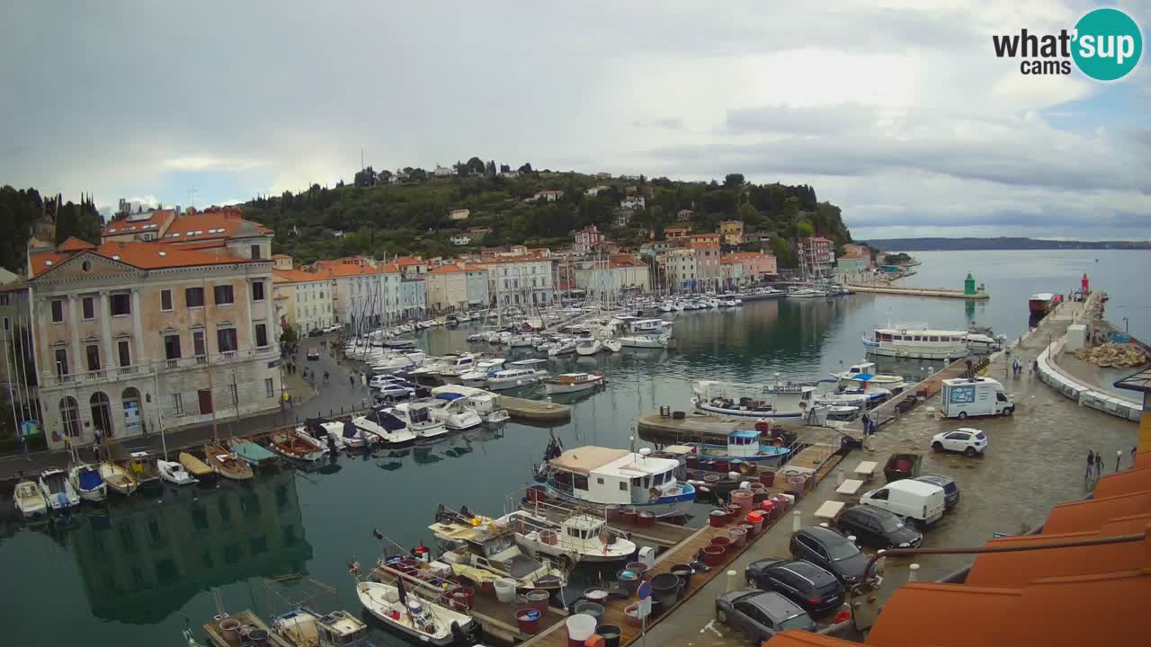 Live webcam da Pirano “Mandrač” – Splendida vista live da Villa Piranesi