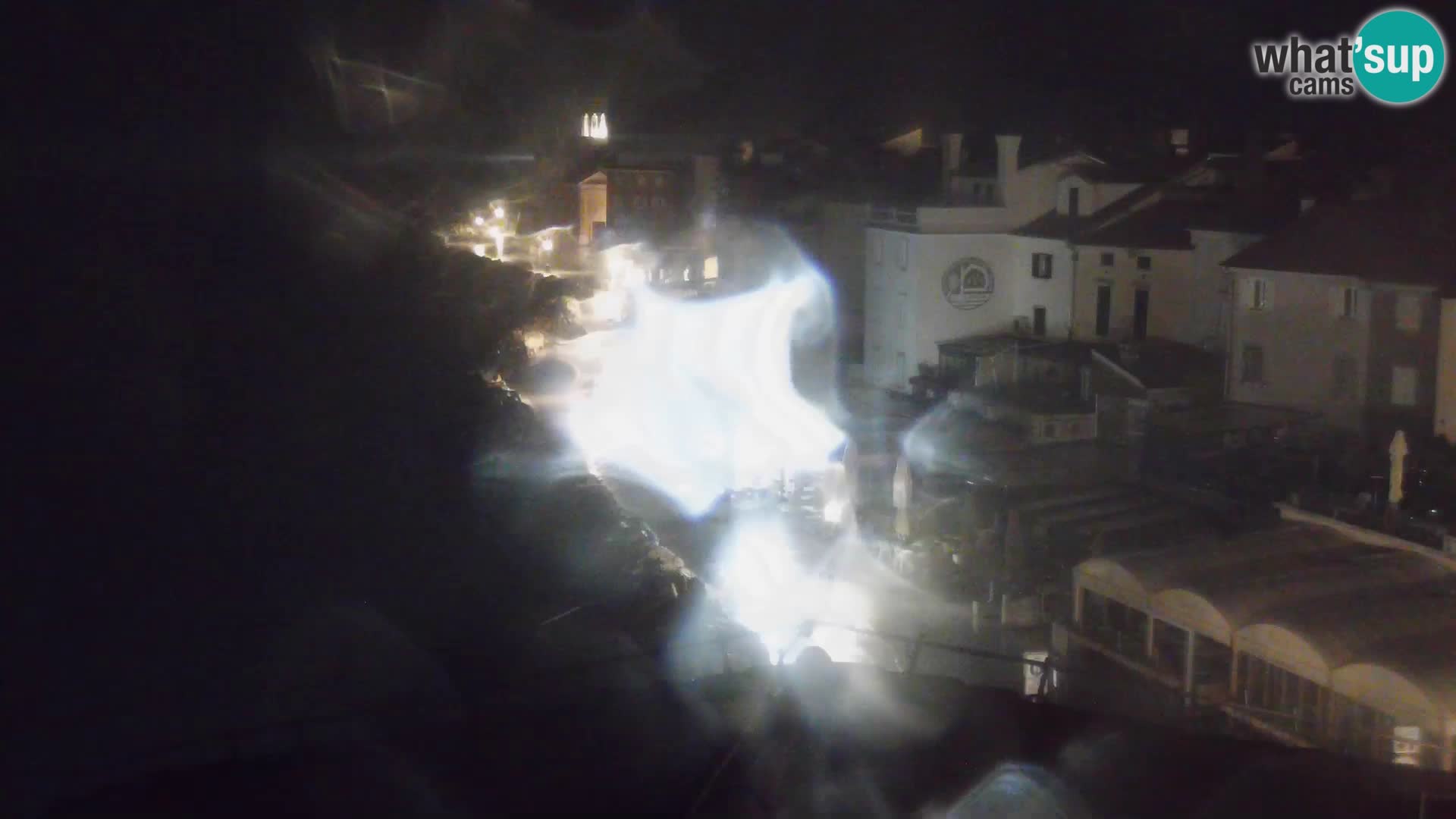 PIRAN Webcam | Strandpromenade Punta | Hotel Piran