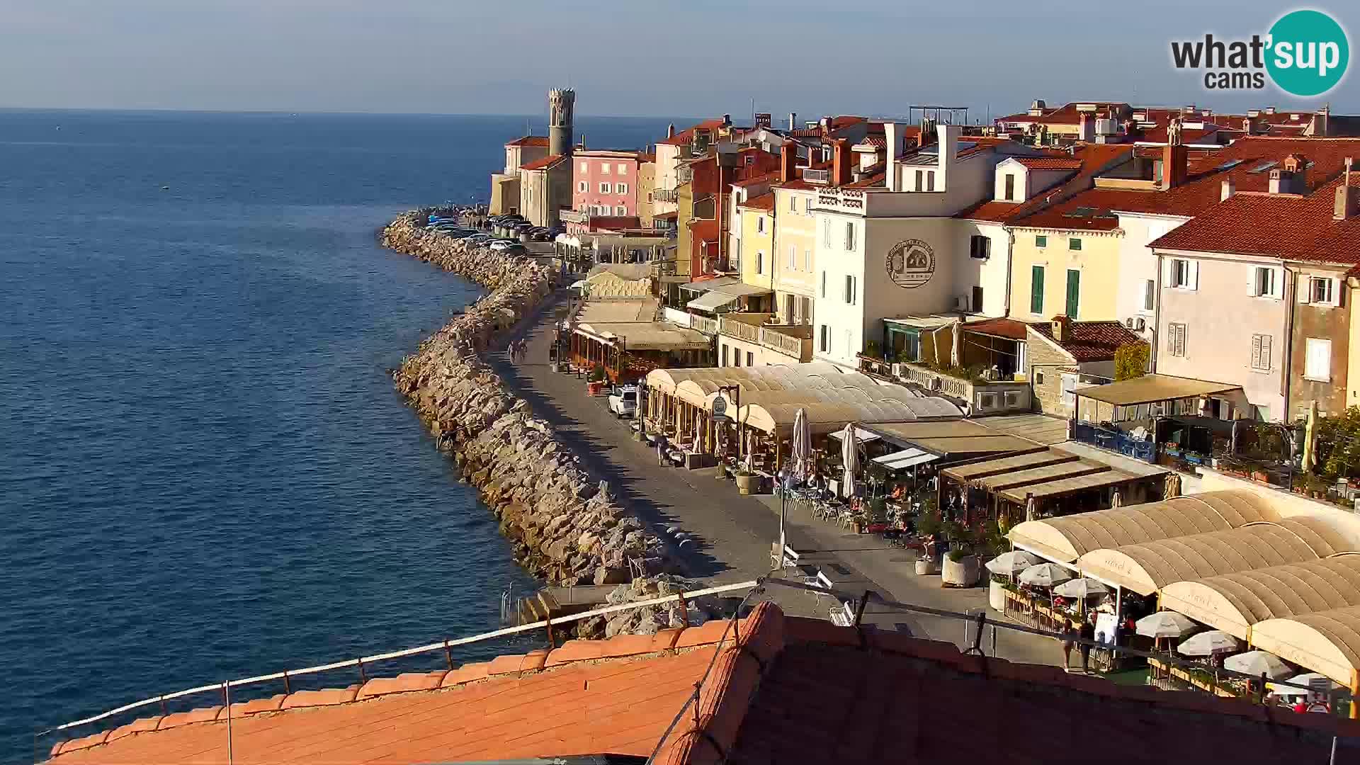 Spletna kamera Piran punta | Piransko nabrežje ¨- Hotel Piran