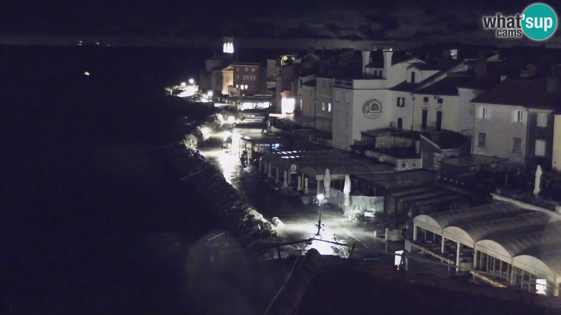 PIRAN Webcam | Strandpromenade Punta | Hotel Piran