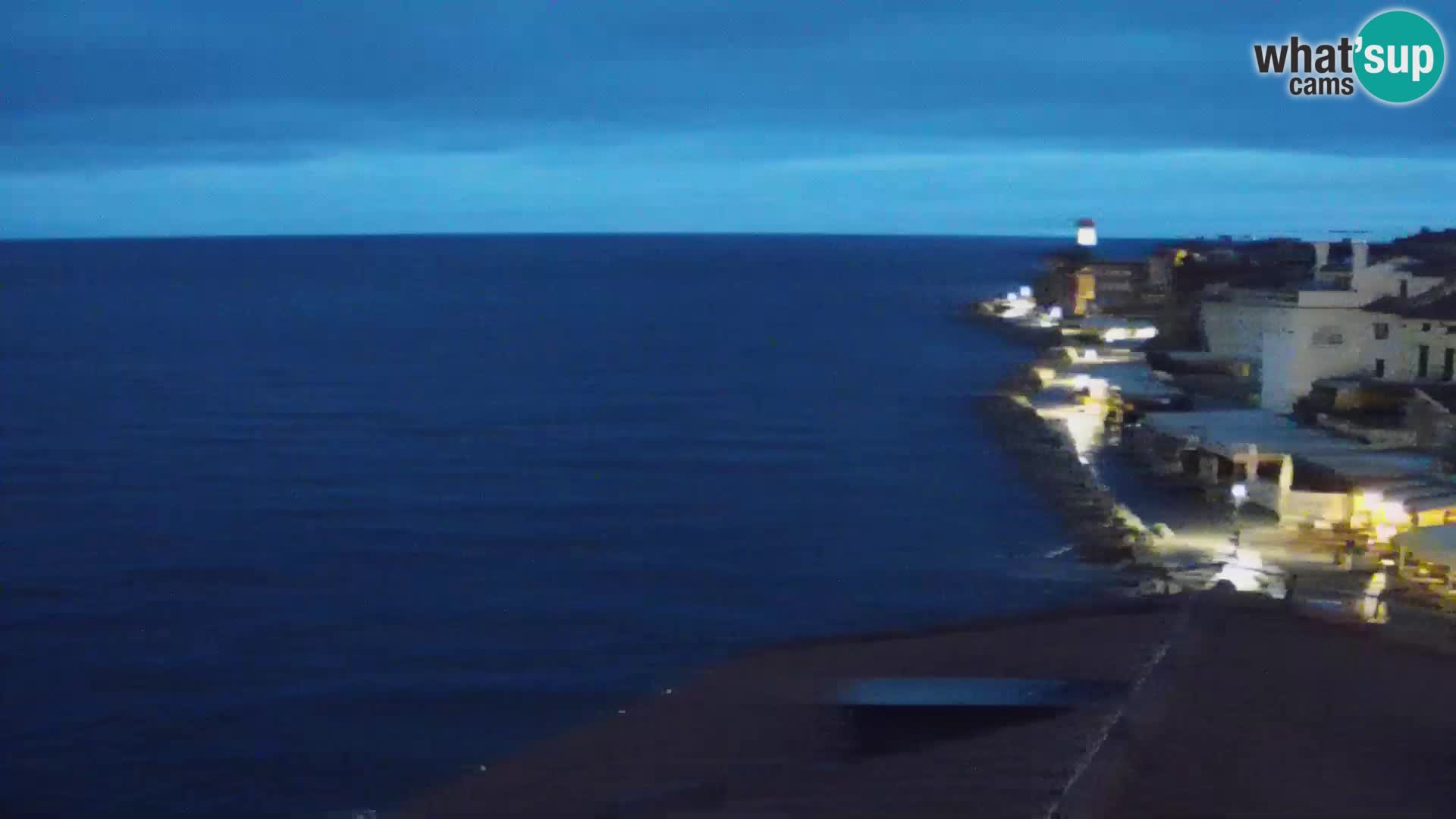 PIRAN Webcam | Strandpromenade Punta | Hotel Piran