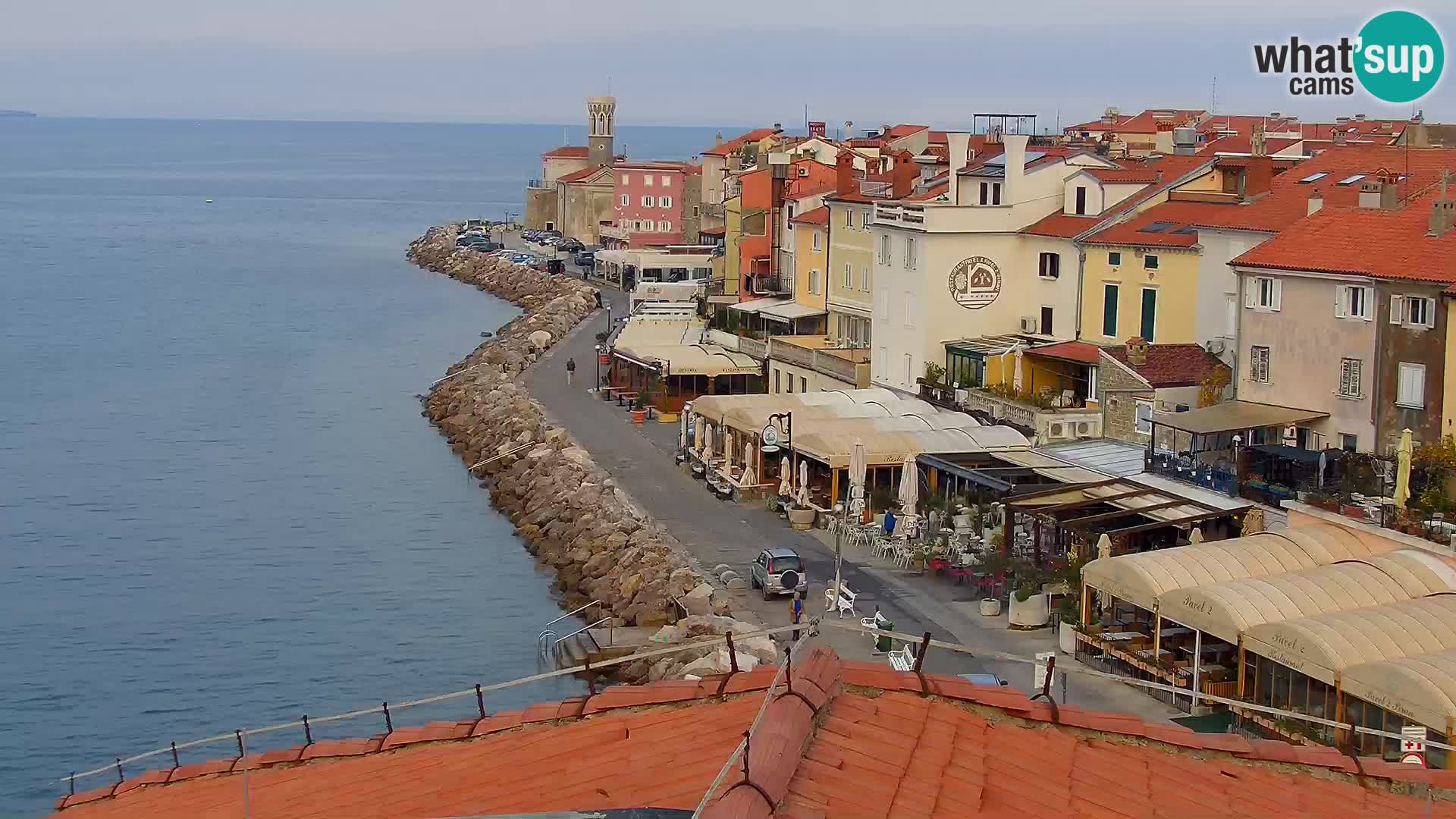 ﻿Pirano Webcam | Lungomare di Pirano | Hotel Piran