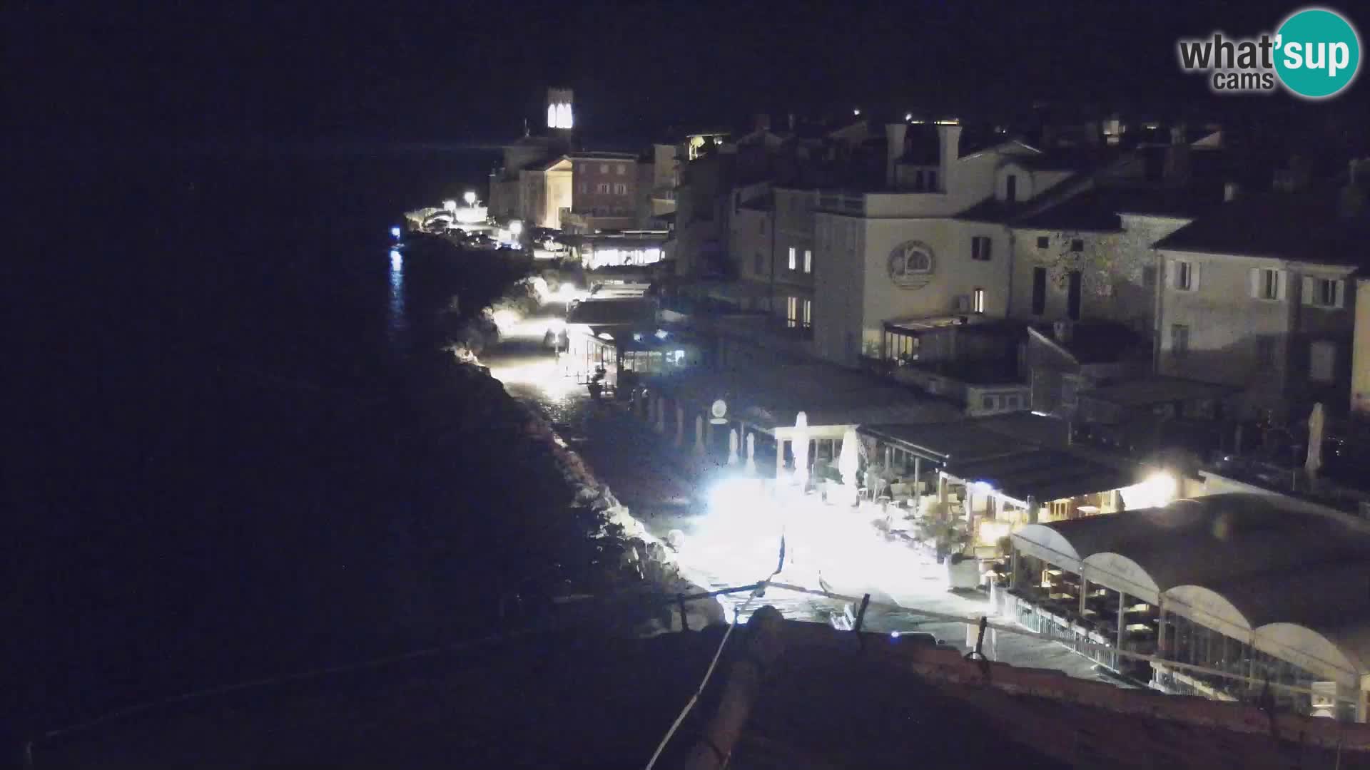 PIRAN Webcam | Strandpromenade Punta | Hotel Piran