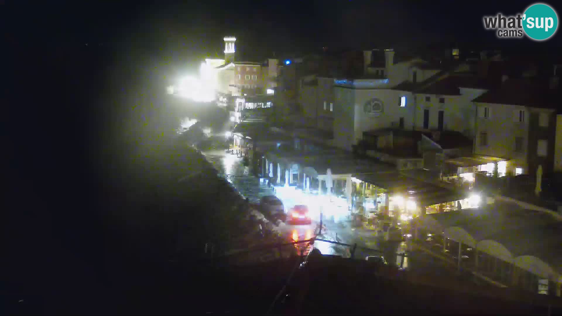 PIRAN Webcam | Strandpromenade Punta | Hotel Piran