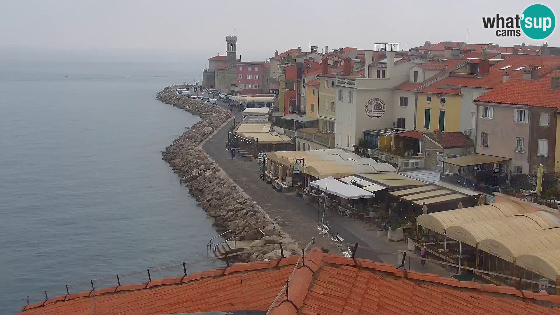 ﻿Pirano Webcam | Lungomare di Pirano | Hotel Piran