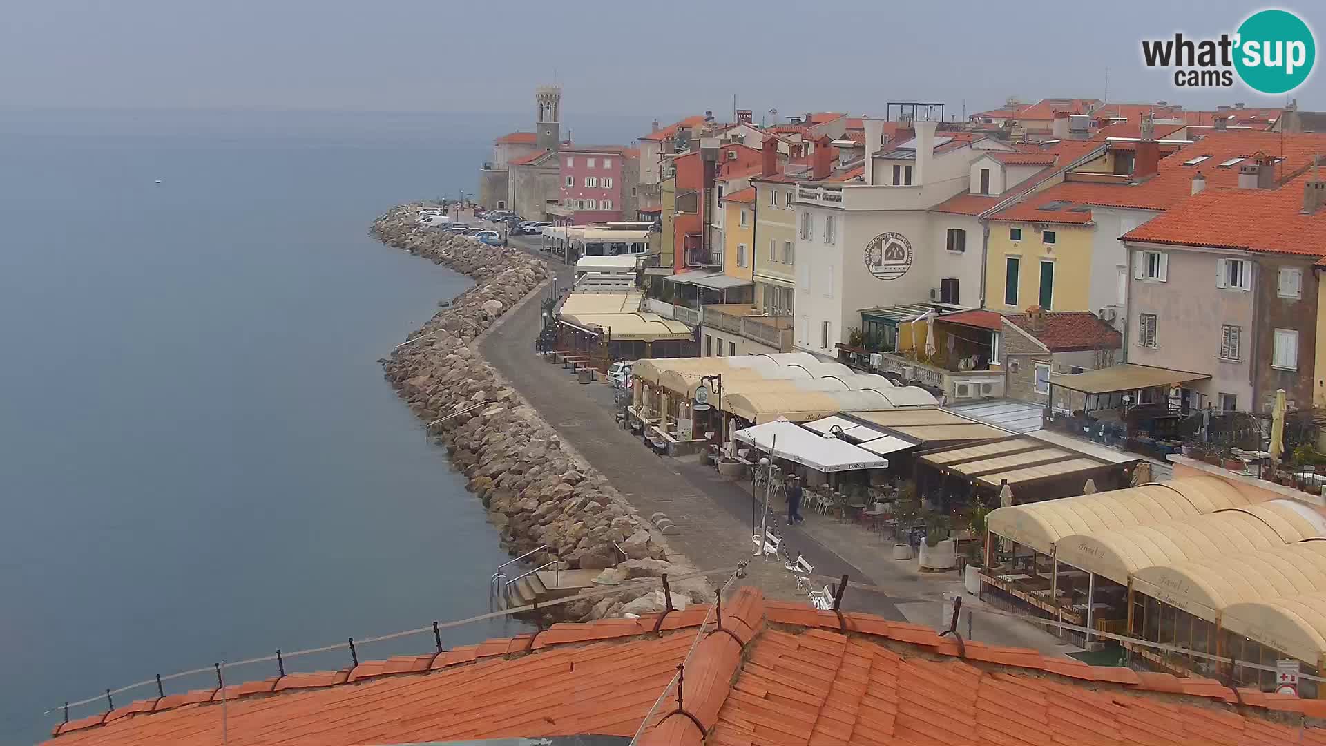 ﻿Pirano Webcam | Lungomare di Pirano | Hotel Piran