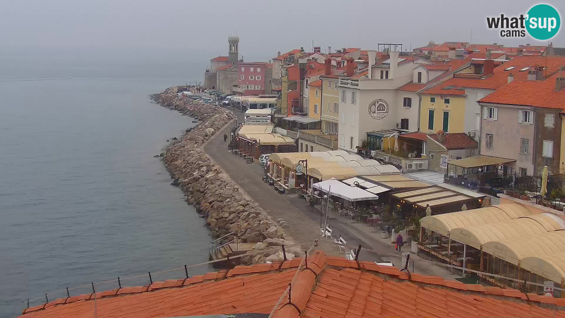 ﻿Pirano Webcam | Lungomare di Pirano | Hotel Piran