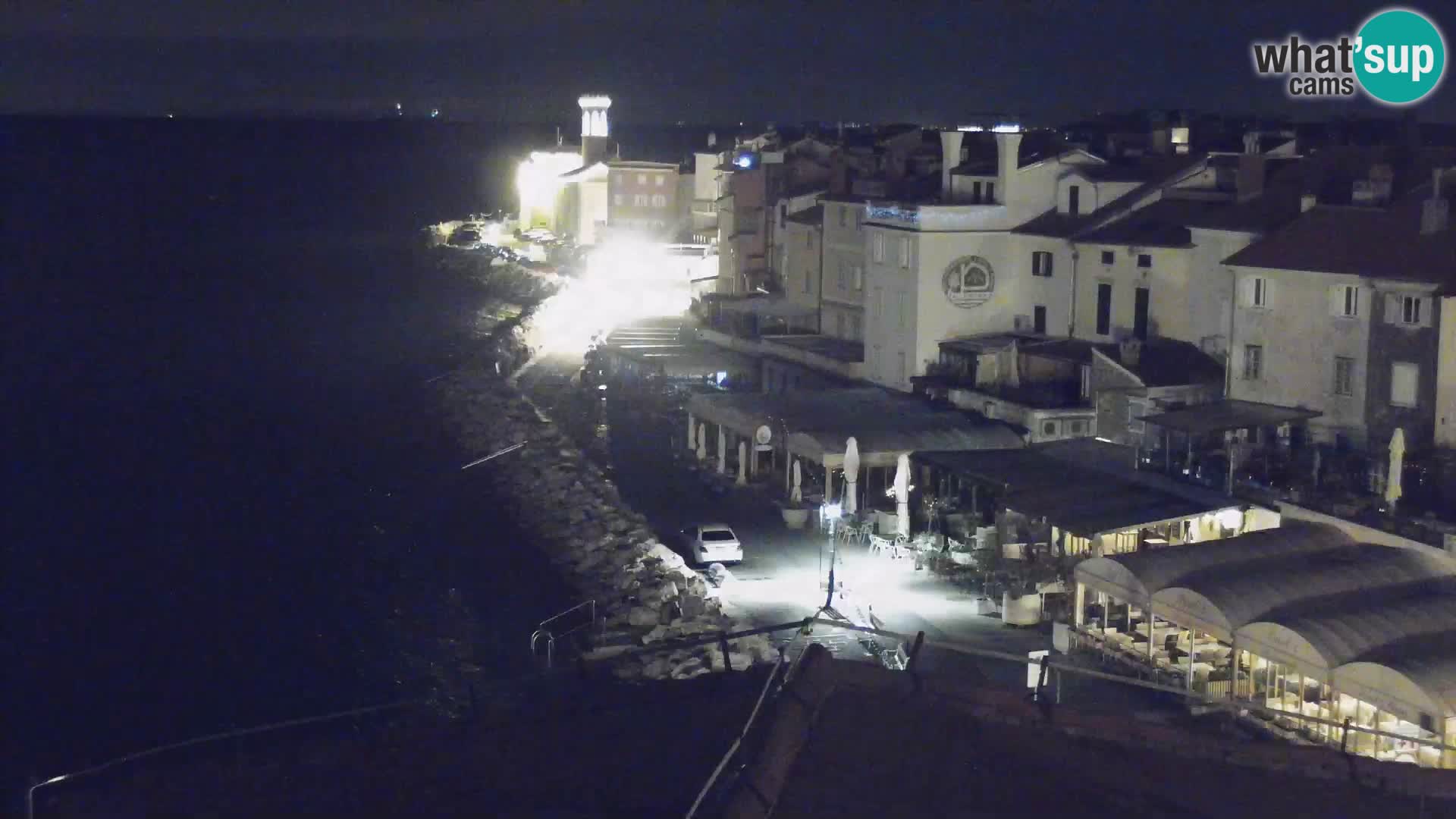 PIRAN Webcam | Strandpromenade Punta | Hotel Piran