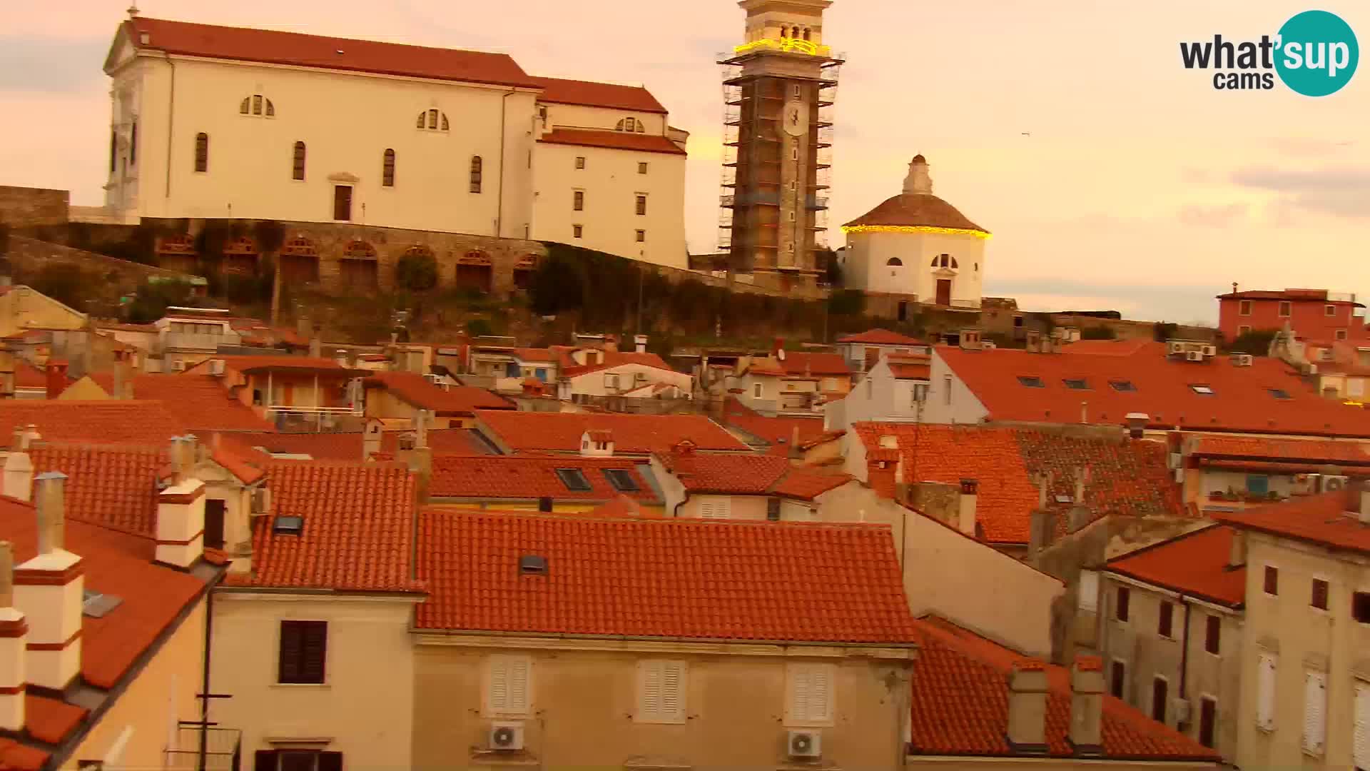 PIRAN Webcam | Strandpromenade Punta | Hotel Piran