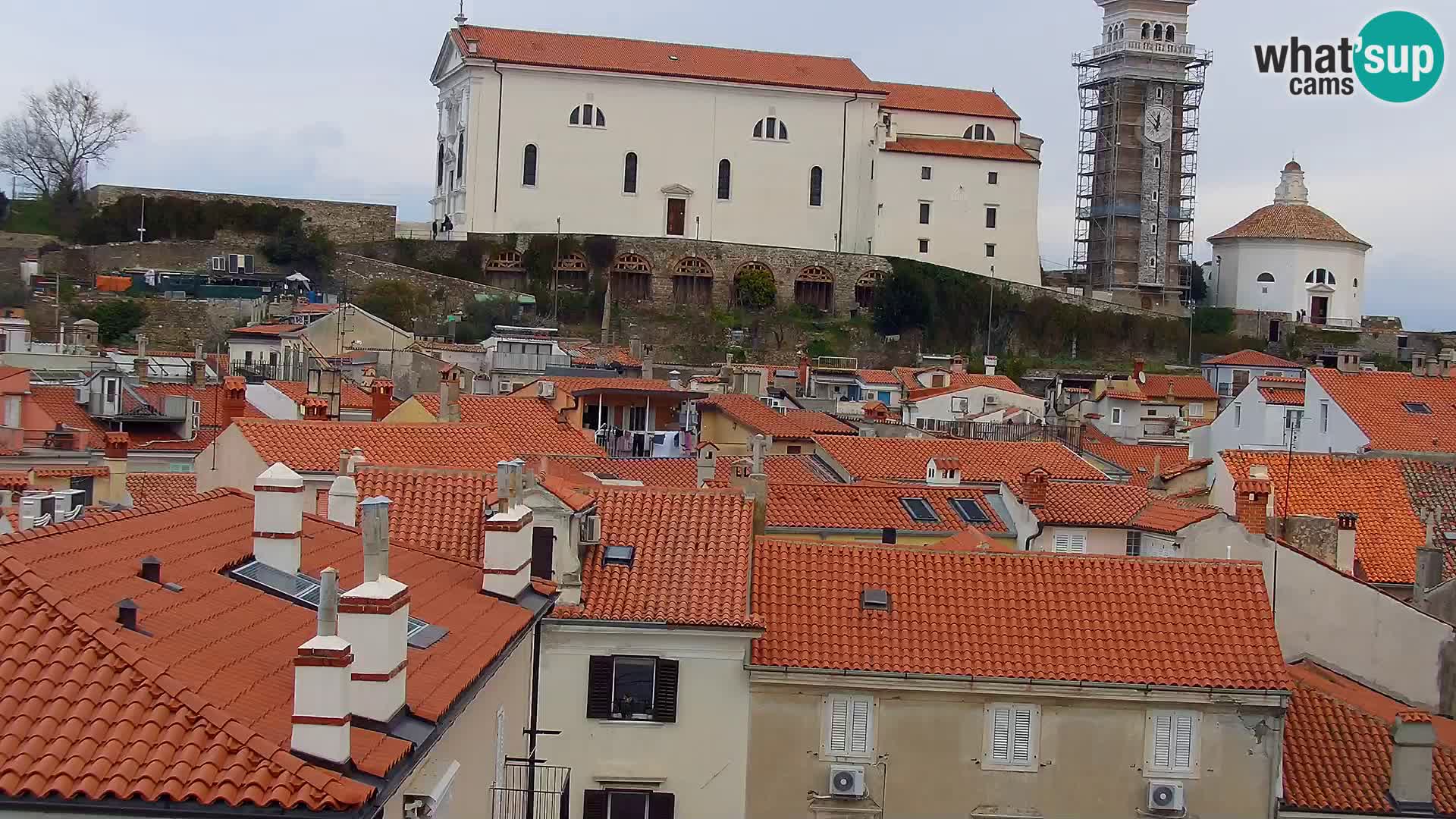 PIRAN Webcam | Strandpromenade Punta | Hotel Piran